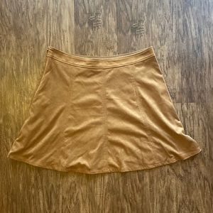 Brown Suede Mini Skirt by LOFT - 14